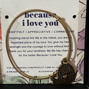 Alex and Ani because I love you  Bangle Bracelet